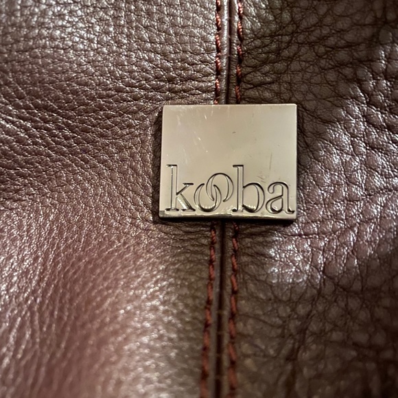 Kooba brown leather leather back pack
